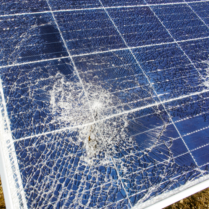 Solar Panel hail damage services